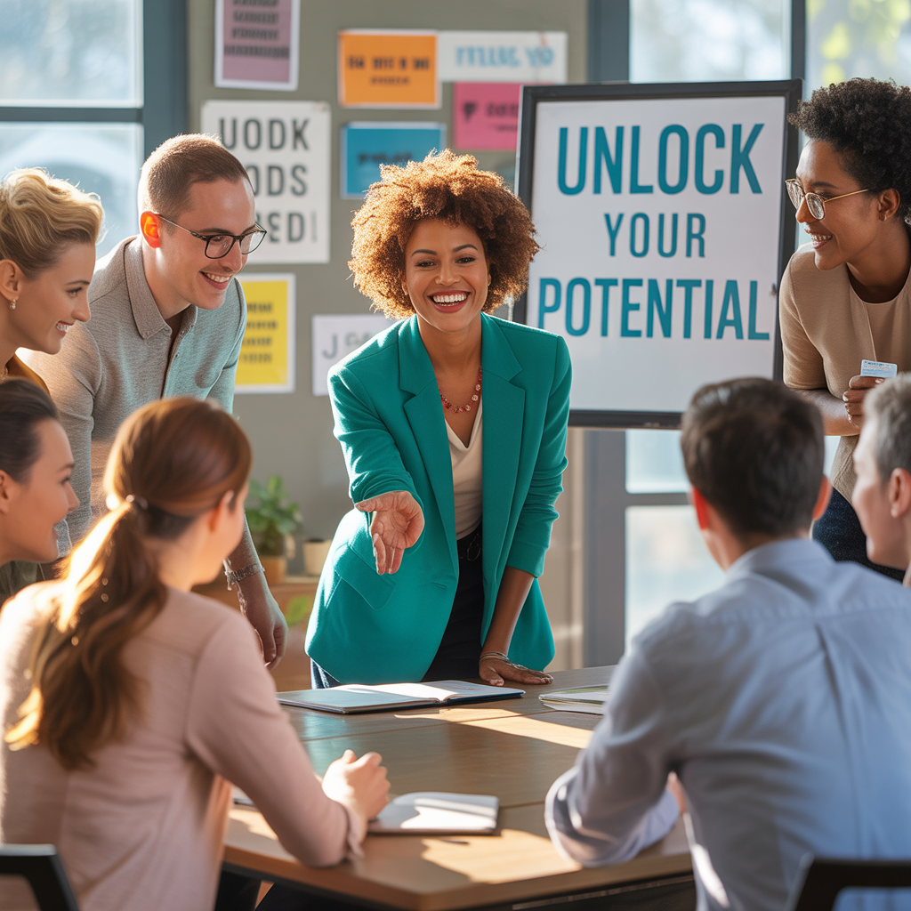 Séance de coaching en groupe